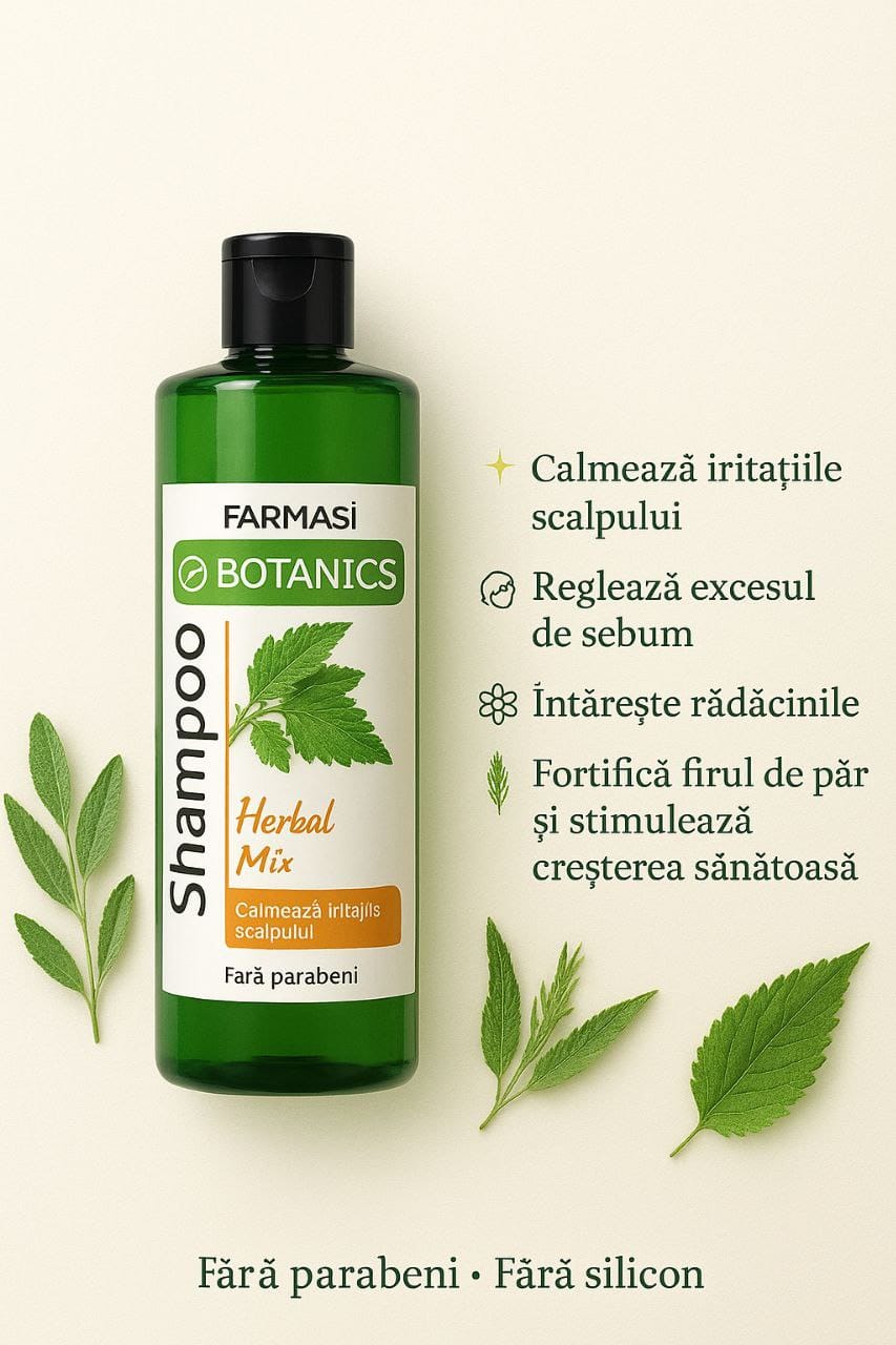 Șampon cu mix de ierburi Botanics